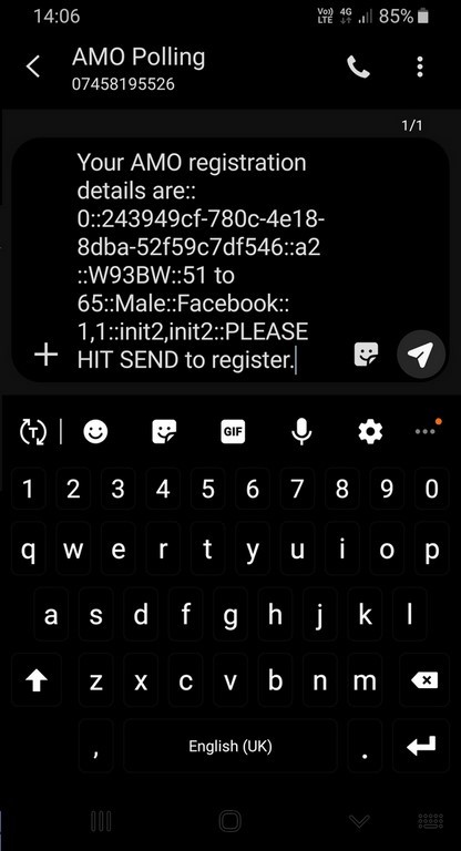 Android SMS AMO