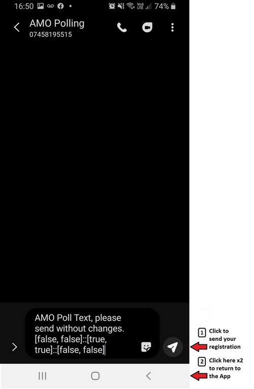 Android SMS AMO